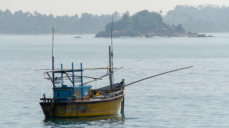 Fishing Boat Sri Lanka Sea Boat Ocean Wooden