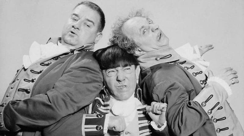 The Three Stooges. Photo Credit: NBC Television, Wikipedia Commons