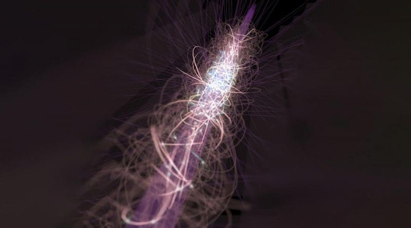 Trapped anti-atoms being cooled CREDIT Chukman So