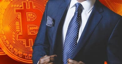 man Bitcoin Business Cryptocurrency Blockchain