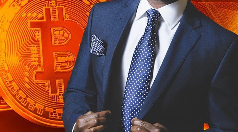 man Bitcoin Business Cryptocurrency Blockchain