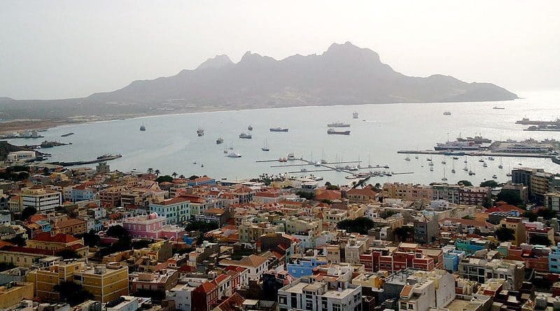 Porto Grande Bay, the major port of São Vicente Island and Cape Verde's busiest port. Photo Credit: ElsondeMadrid, Wikipedia Commons