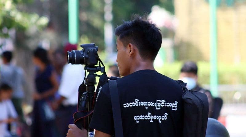 Journalist in Myanmar. Photo Credit: DMG