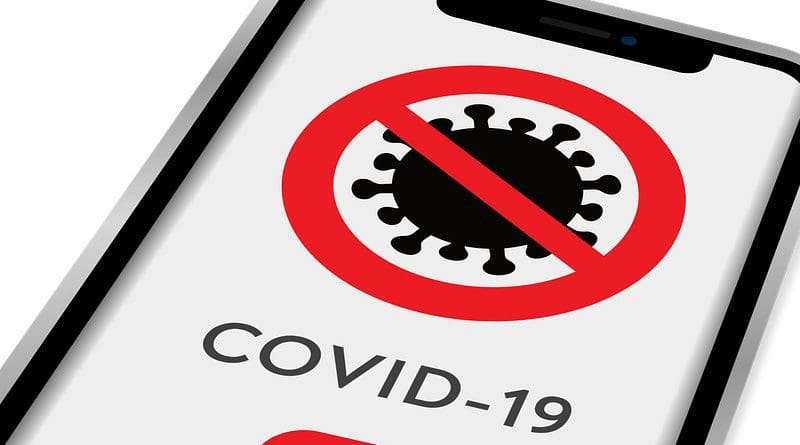 coronavirus Mobile Phone Covid-19-App Isolated Corona App