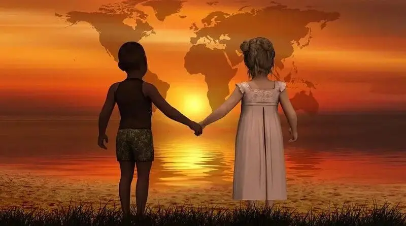 hope peace children globe hands earth