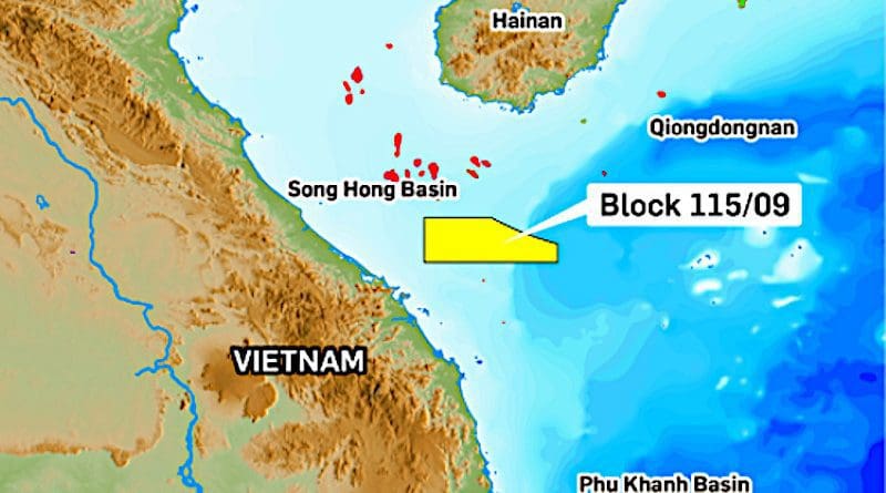 Location of Block 115 offshore Vietnam. Credit: KrisEnergy