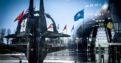 NATO headquarters flag star Photo Credit: NATO