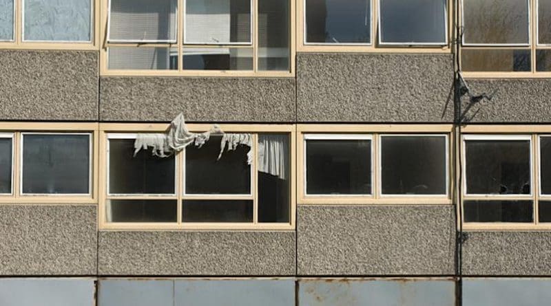 Flats on Heygate Estate, South London CREDIT Getty images