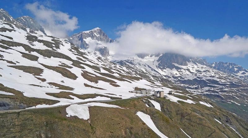 There is a clear trend towards earlier snowmelt at elevations between 1,000 and 2,500 meters. A first few spots at 2,500 meters are already snow-free in April 2020. CREDIT Photo: Lawrence Blem