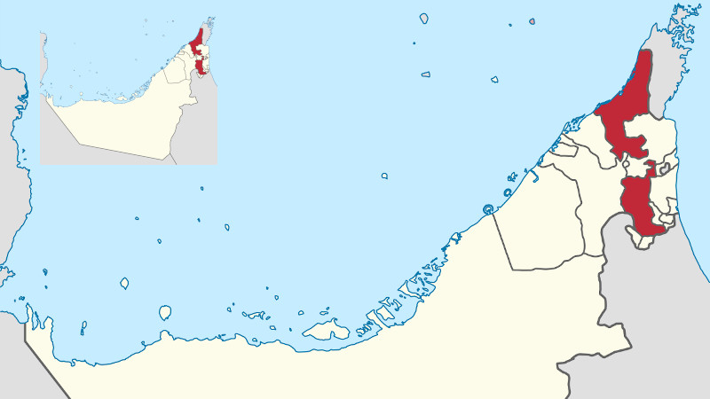 Location of Ras Al Khaimah in the UAE. Credit: Wikipedia Commons