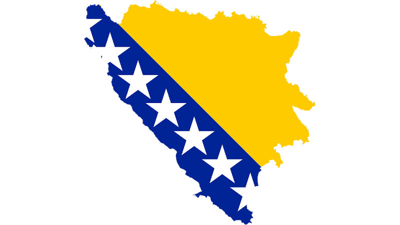 Bosnia And Herzegovina Country Europe Flag Borders