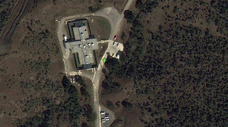 A Google Earth image of the secretive Camp 7 at Guantánamo Bay. (Photo supplied)
