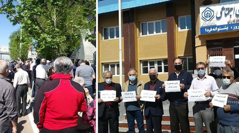 Pensioners protest in Iran. Photo Credit: Iran News Wire