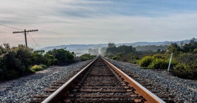 Railway Tracks Railroad Train Tracks California Rail
