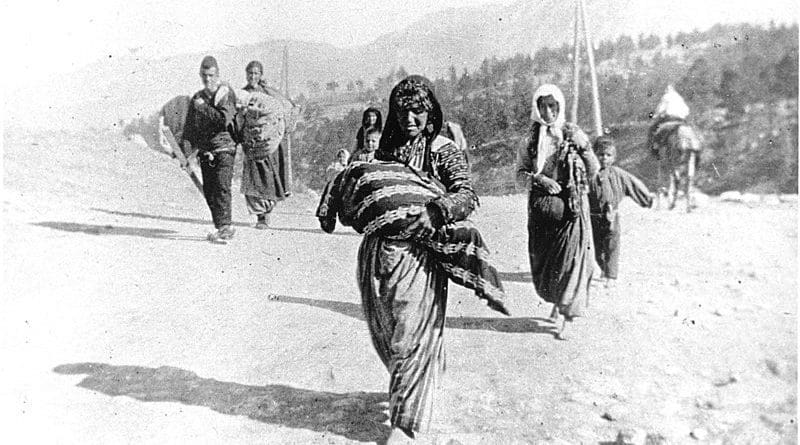 Photograph of Armenian refugees at Taurus Pass, by German medic Armin Wegner. Credit: Wikipedia Commons