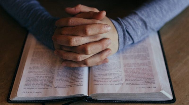 Pray Hands Bible Study Read Book Literature