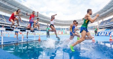 Race Run Sports Action Athletes Competition Hurdles Men People