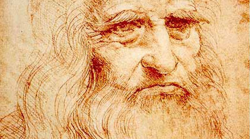 Presumed self-portrait of Leonardo (c. 1510) at the Royal Library of Turin, Italy. Credit: Wikipedia Commons