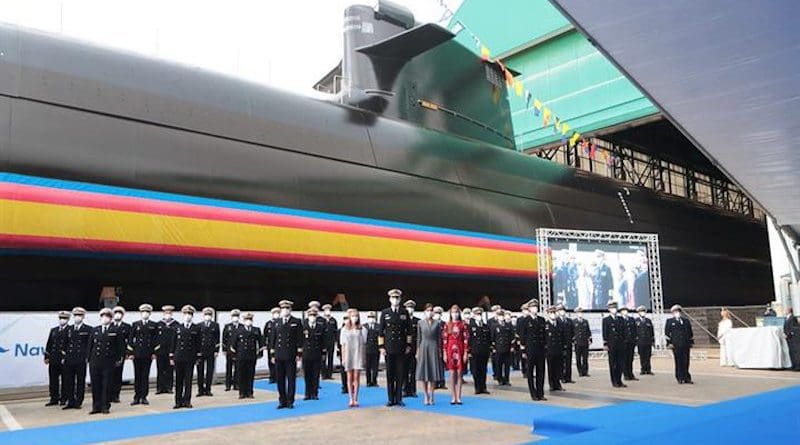 Launching ceremony for the S-81 'Isaac Peral' by Navantia, the first submarine designed and built entirely in Spain. Photo Credit: Spanish government