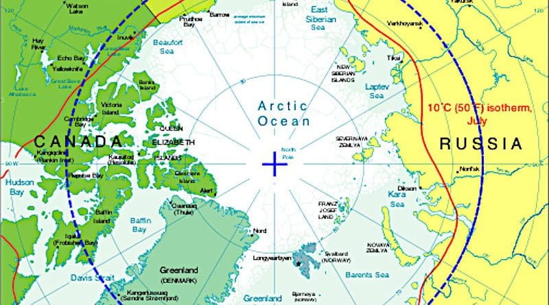Arctic Circle. Credit: CIA World Fact Book