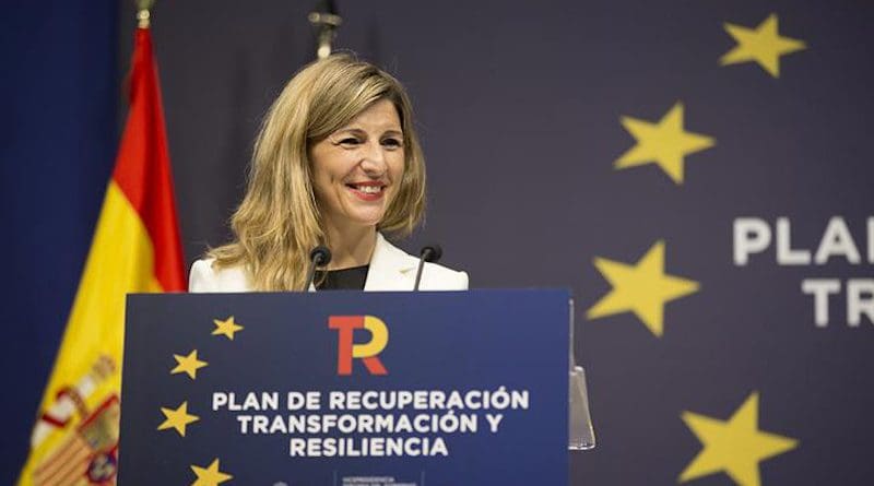 Yolanda Díaz, Spain's Third Deputy Prime Minister of the Government and Minister for Work and Social Economy. Photo Credit: Moncloa