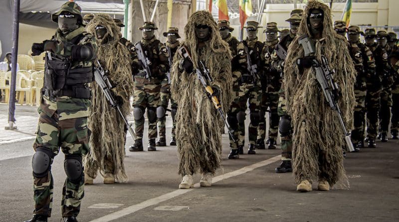 The Senegal Special Forces during the pass and review of the 45th Navy Day Anniversary Parade. Photo by Staff Sgt. Flor