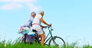 Person Man Woman People Couple Elderly Cycling