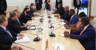 Russian Foreign Minister Sergey Lavrov holds diplomatic talks with, his counterpart, Minister of Foreign Affairs and International Cooperation of the Republic of Sierra Leone David John Francis. (Photo supplied)