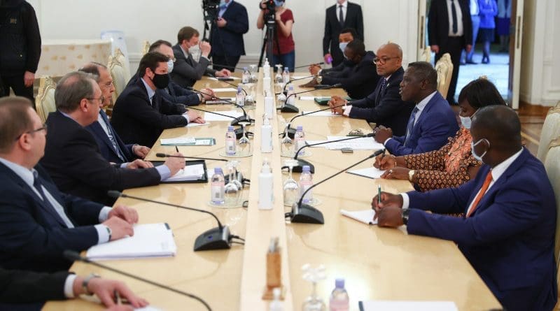 Russian Foreign Minister Sergey Lavrov holds diplomatic talks with, his counterpart, Minister of Foreign Affairs and International Cooperation of the Republic of Sierra Leone David John Francis. (Photo supplied)