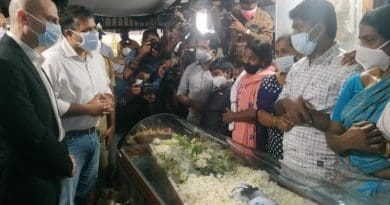 Jonathan Zadka, Israel’s Consul General to south India, also attended the funeral. (Photo supplied)