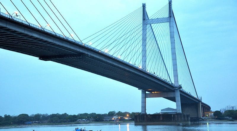 India Bridge Calcutta Kolkata Hooghly River Vidyasagar