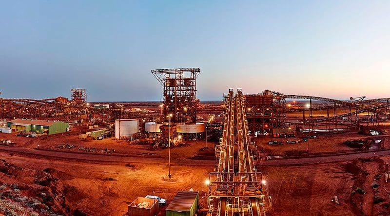 Fortescue Metals Group Ore Processing Facility, Christmas Creek, Australia. Photo Credit: Fortescue Metals Group, Wikipedia Commons