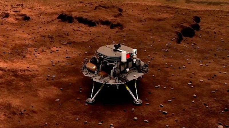 China's Zhurong rover on Mars. Photo Credit: Mehr News Agency