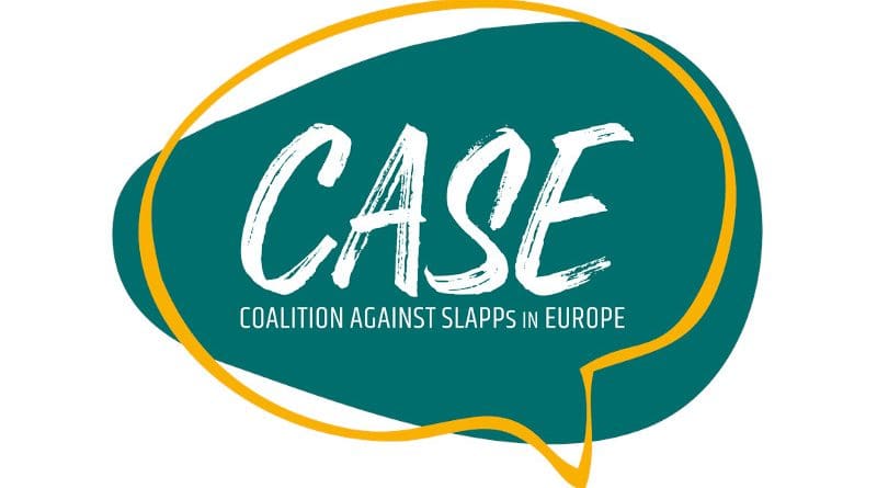 Logo of the Coalition Against SLAPPS in Europe