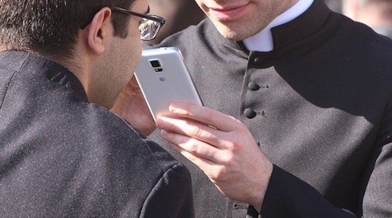 priest catholic smartphone