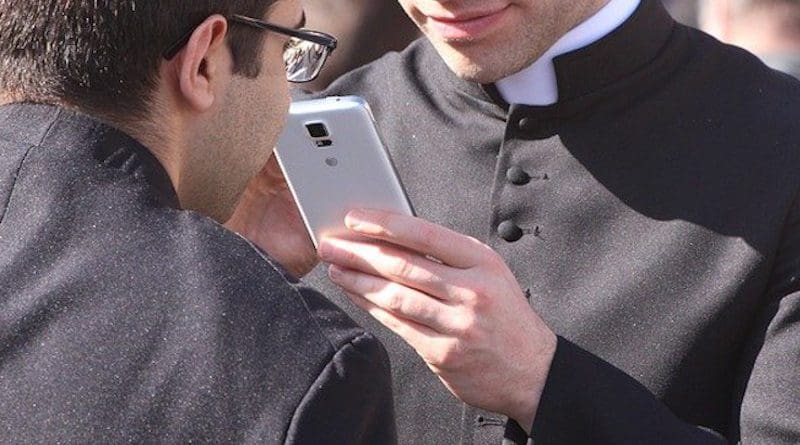 priest catholic smartphone