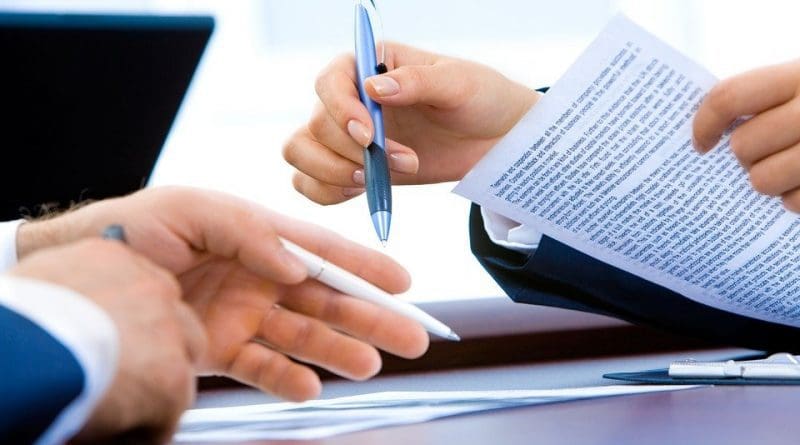 Laptop Office Hand Writing Business Document