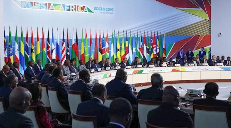 First plenary meeting of the Russia-Africa Summit on 24 October 2019. Credit: Roscongress.