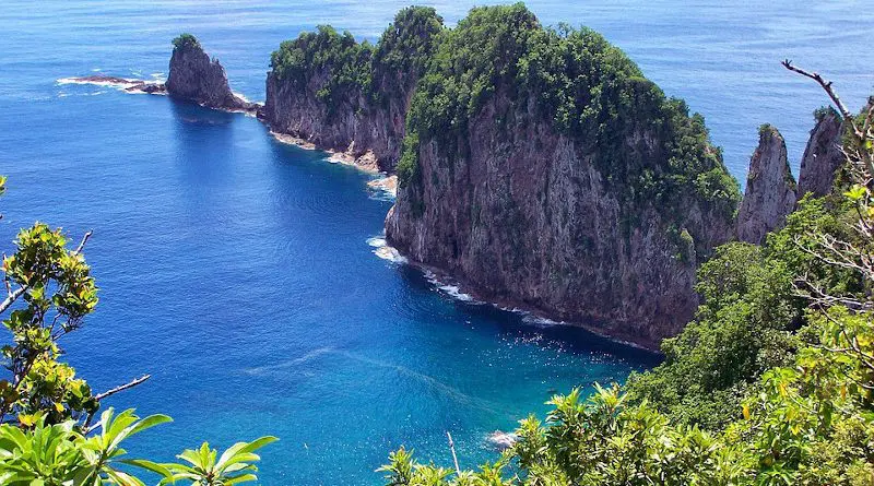 American Samoa Island Scenic Sea Ocean Water
