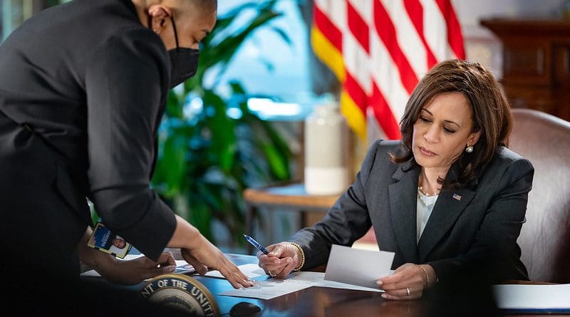 File photo of US Vice President Kamala Harris. (Official White House Photo by Carlos Fyfe)
