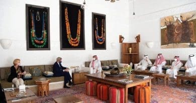 Saudi Crown Prince Mohammed bin Salman meets US Special Presidential Envoy for Climate John Kerry, in Riyadh, Saudi Arabia, June 16, 2021. (SPA)