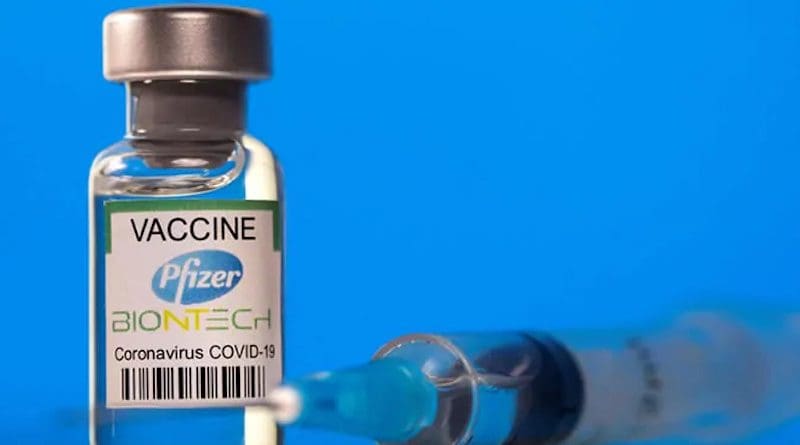Pfizer coronavirus vaccine. Photo Credit: Iran News Wire