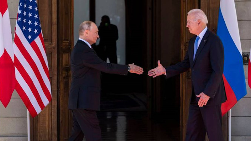 Russia's President Vladimir Putin with US President Joe Biden. Photo Credit: Fars News Agency