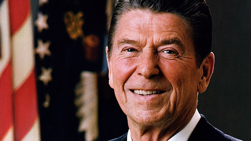 Official portrait of US President Ronald Reagan. Photo Credit: DoD, Wikimedia Commons