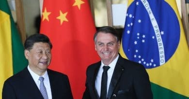 China's President Xi Jinping with Brazil's President Jair Bolsonaro. Photo Credit: Photo Credit: Valter Campanato, Agencia Brasil