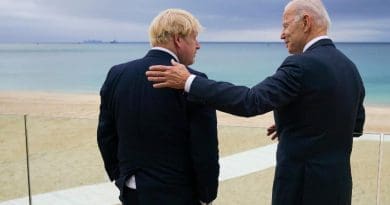 UK Prime Minister Boris Johnson with US President Joe Biden at G-7 Summit in Cornwall, England. Photo Credit: The White House