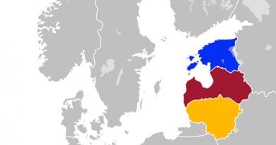 Baltic States of Estonia, Latvia and Lithuania in Northern Europe. Credit: Wikipedia Commons