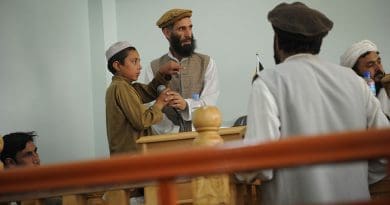 A young plaintiff testifying during a public criminal trial in 2011 at a courthouse in Asadabad, Afghanistan. Photo Credit: S.K. Vemmer, employee of the U.S. State Department, Wikipedia Commons