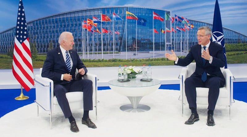 NATO Secretary General Jens Stoltenberg with US President Joe Biden. Photo Credit: NATO