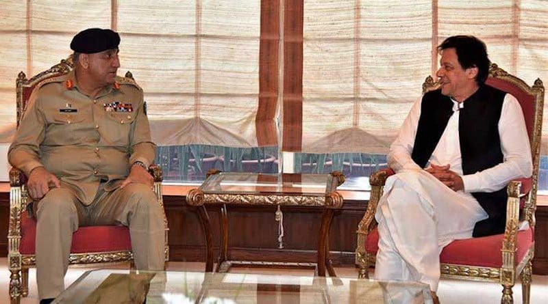 Pakistan's Army Chief General Qamar Javed Bajwa with Prime Minister Imran Khan. Photo Credit: Pakistan government